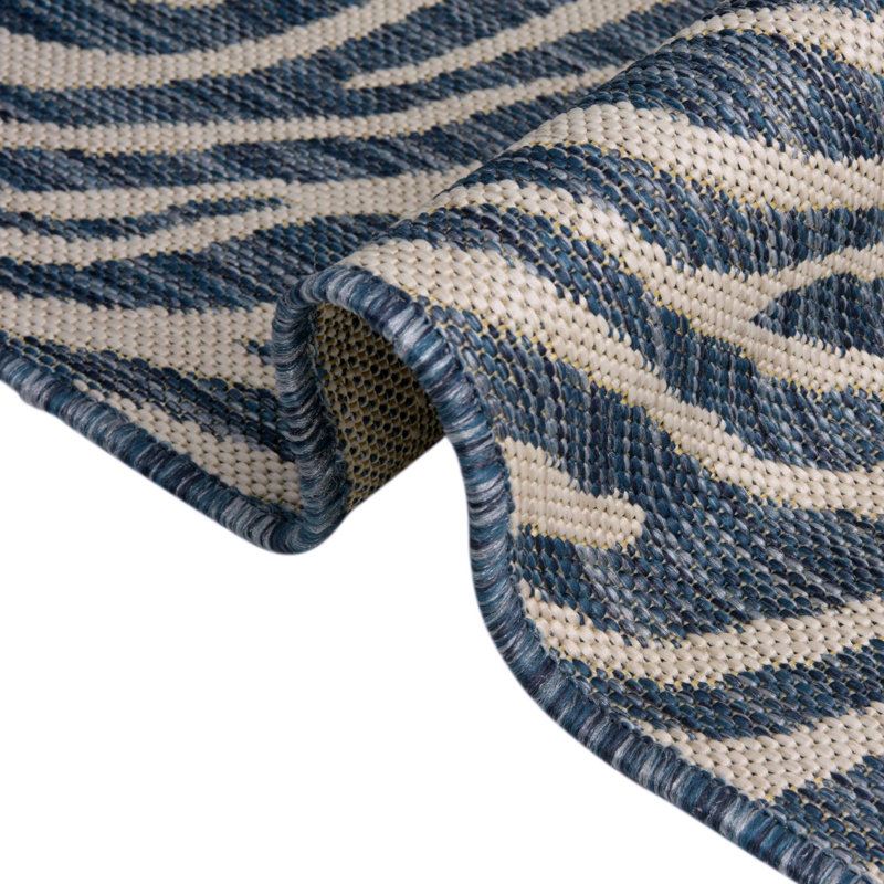 Langley Street Itchington Blue/Ivory Indoor/Outdoor Rug & Reviews Wayfair